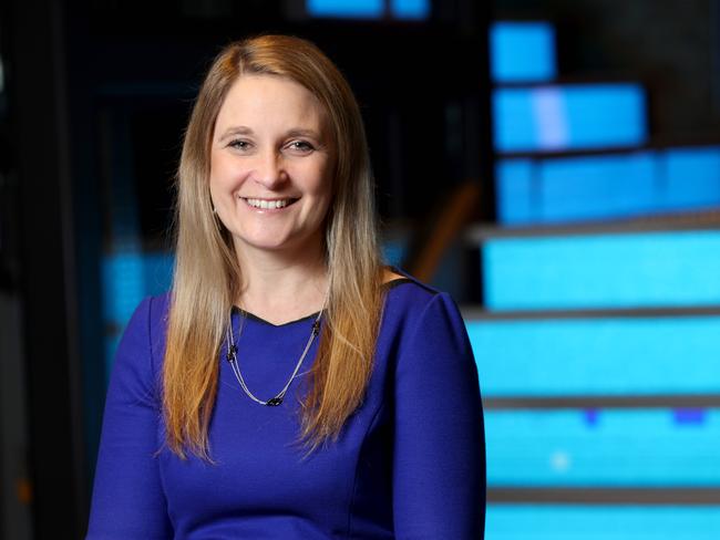 SYDNEY, AUSTRALIA - NewsWire Photos APRIL 1, 2022:  Optus CEO Kelly Bayer-Rosmarin pictured at the Optus store on George Street in the Sydney CBD.Picture: NCA NewsWire / Damian Shaw