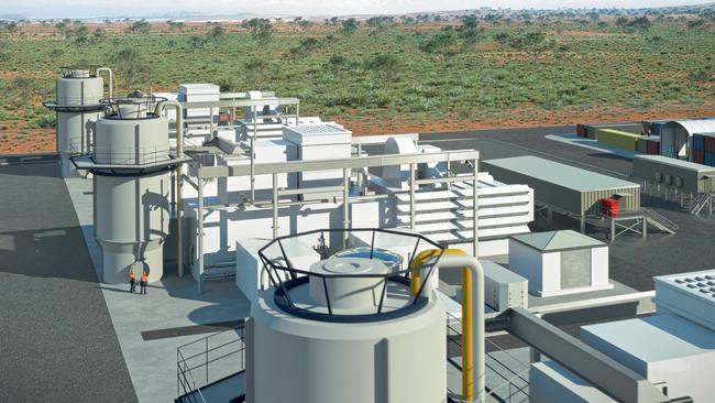 Concept image of the Whyalla hydrogen power plant.