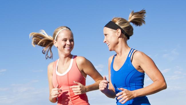 Two Beautiful Female Joggers