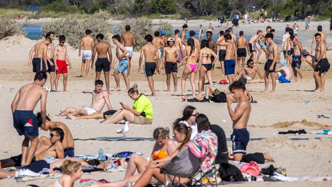 Around 18,000 students are set to descend on South East Queensland for Schoolies. Picture: Jason Edwards