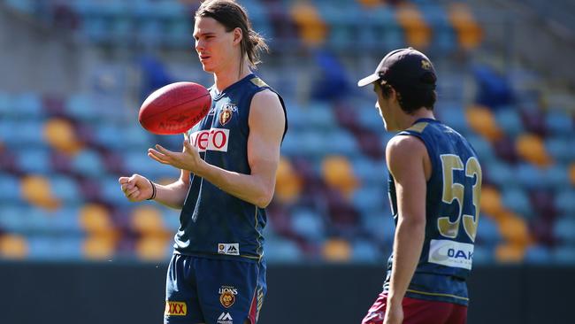 Eric Hipwood during Brisbane Lions training at The Gabba.