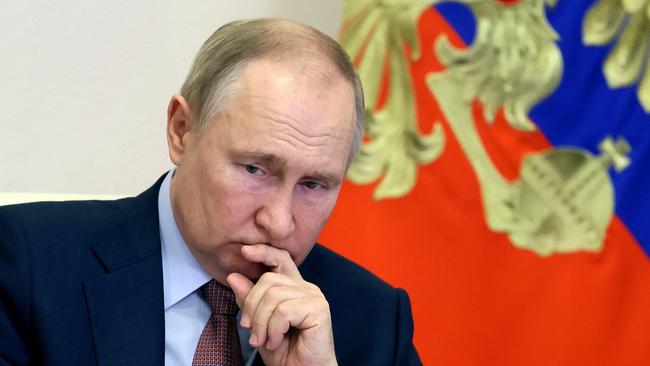 Russian President Vladimir Putin spent almost two years in self-imposed isolation before the attack on Ukraine. Picture: AFP