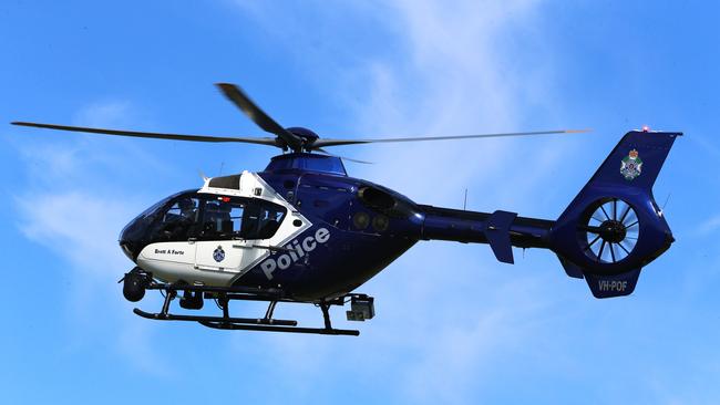 Polair chopper. Picture: David Clark