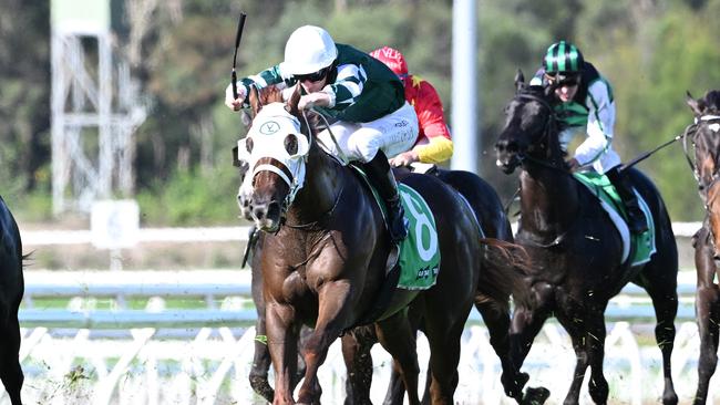 James McDonald rides Althoff to victory. Picture: Grant Peters - Trackside Photography.