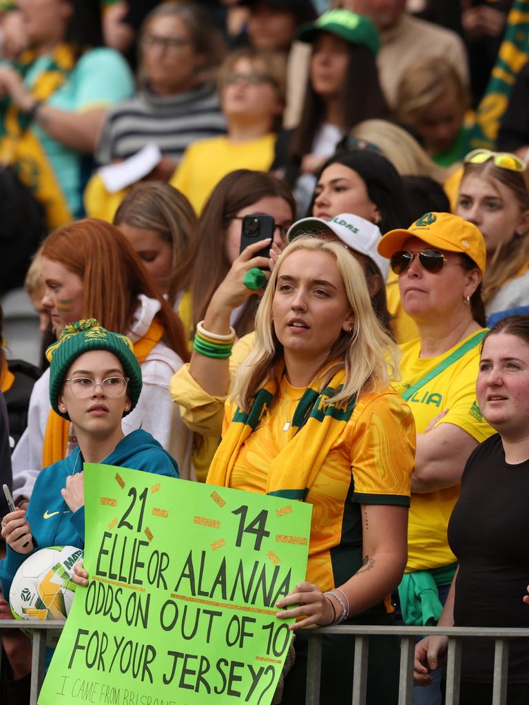 A Matildas jersey is the hottest ticket in town. (Photo by Will Russell/Getty Images)