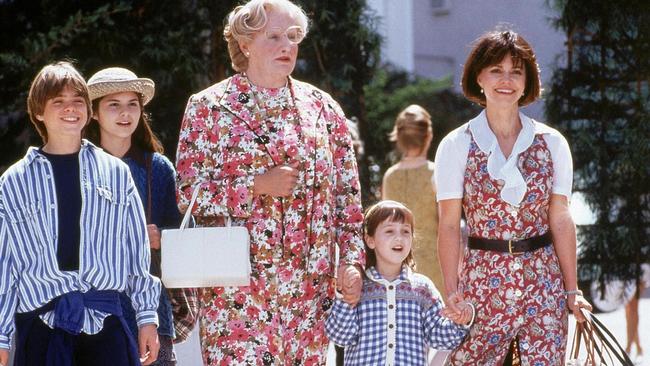Jakub (second from left) first met Robin Williams AS Mrs Doubtfire.