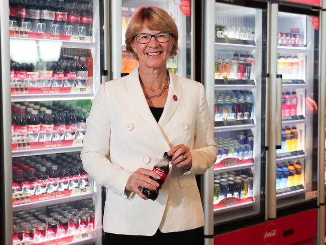 20-02-20 - Coca-Cola Amatil ceo Alison Watkins at their HQ in North Sydney for the full year results. Picture Ryan Osland