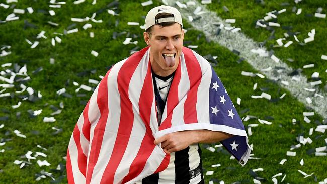 Mason Cox isn’t afraid to poke the bear. (Photo by Josh Chadwick/AFL Photos via Getty Images)