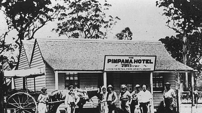 Pimpama hotel in the horse and buggy era. Picture: Gold Coast City Council Local Studies Library.