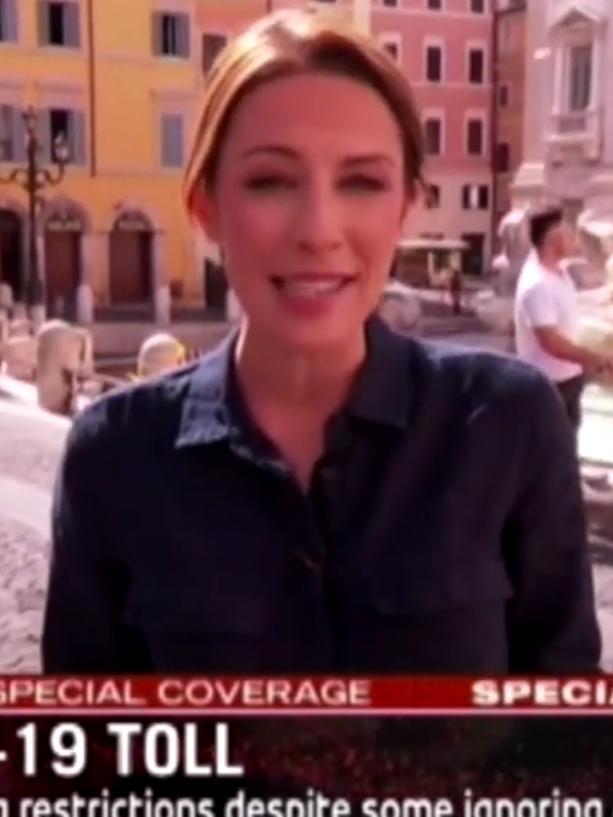 Sarah Greenhalgh crossing into Channel 7 from Italy.