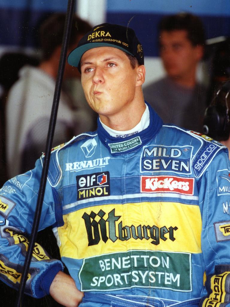 Michael Schumacher won with Benetton in 1995.