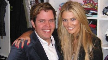 Perez Hilton with Delta Goodrem.