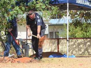 ON THE SCENE: Police are currently investigating a Chinchilla residence. . Picture: Peta McEachern