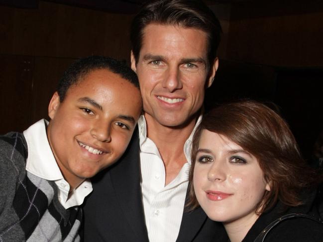 (EXCLUSIVE, Premium Rates Apply) LOS ANGELES - DECEMBER 18: ***EXCLUSIVE COVERAGE*** Connor Cruise, Tom Cruise and Isabella Cruise at United Artists Pictures and MGM premiere of 'Valkyrie' on December 18, 2008 at the Directors Guild of America in Los Angeles, California. (Photo by Eric Charbonneau/WireImage)