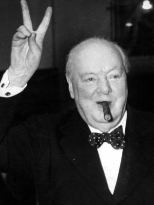 Former British politician Prime Minister Winston Churchill loved smoking cigars. Picture: Supplied