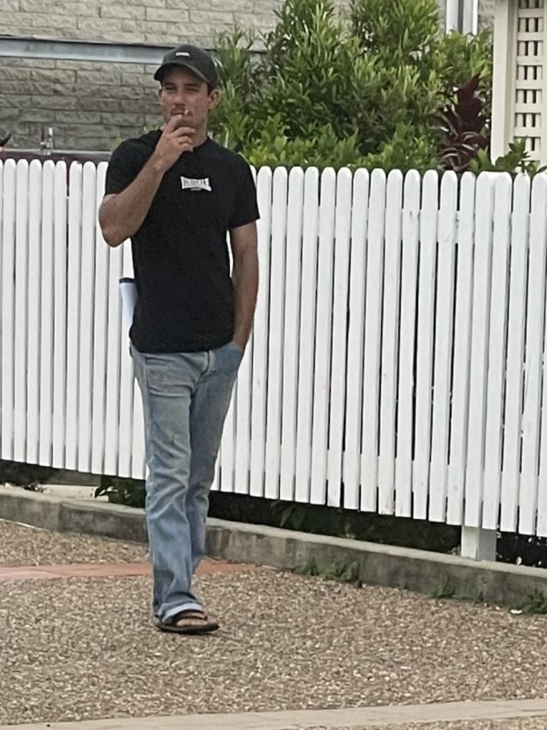 Aland James Weston, outside Bowen Magistrates Court, was jailed for to six months jail, to serve one month, with the remainder to hang over his head for 15 months, after repeated driving while disqualified by a court order. Picture: Tara Miko