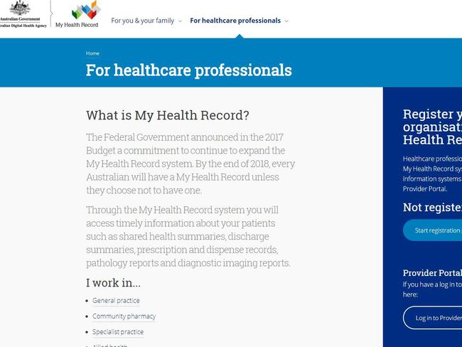Parents can’t opt their kids out of the My Health Record | Daily Telegraph