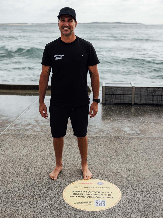 World Champion surfer Joel Parkinson at the unveiling of the 'Walk of Fame' at Cronulla Beach. Photo: Supplied