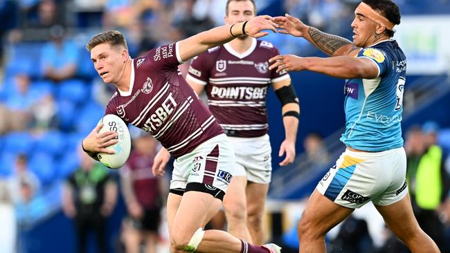 Newcastle are keen to sign star Manly winger Reuben Garrick. Picture: Getty Images