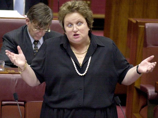 19/08/2003. Aust politician Amanda Vanstone during Senate Question Time at Parliament House in Canberra.