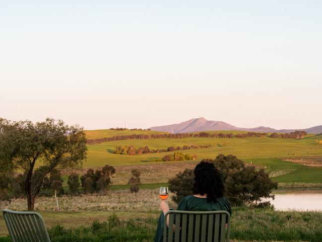 The stunning views you can enjoy while sipping on a glass of wine. Picture: James Davidson