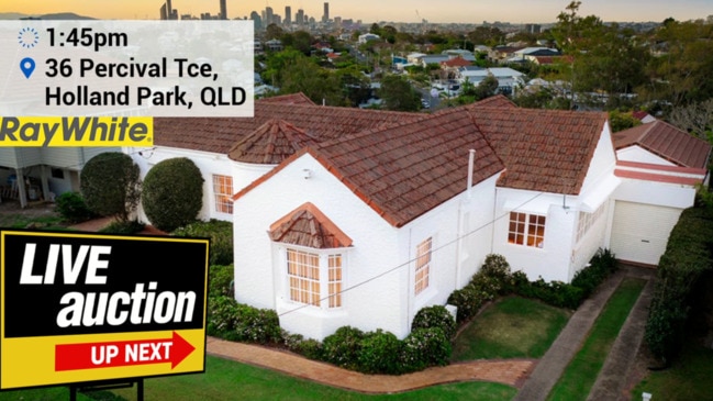 Replay: Brisbane house auctions - 36 Percival Tce, Holland Park