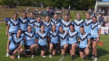 The Woolgoolga Seahorses made history by winning the first-ever Group 2 women’s tackle game. Picture: supplied