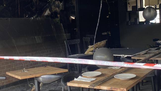 Bar38 on Greenhill Rd, Glenside, has been devastated by fire: Picture: Agnes Gichuhi