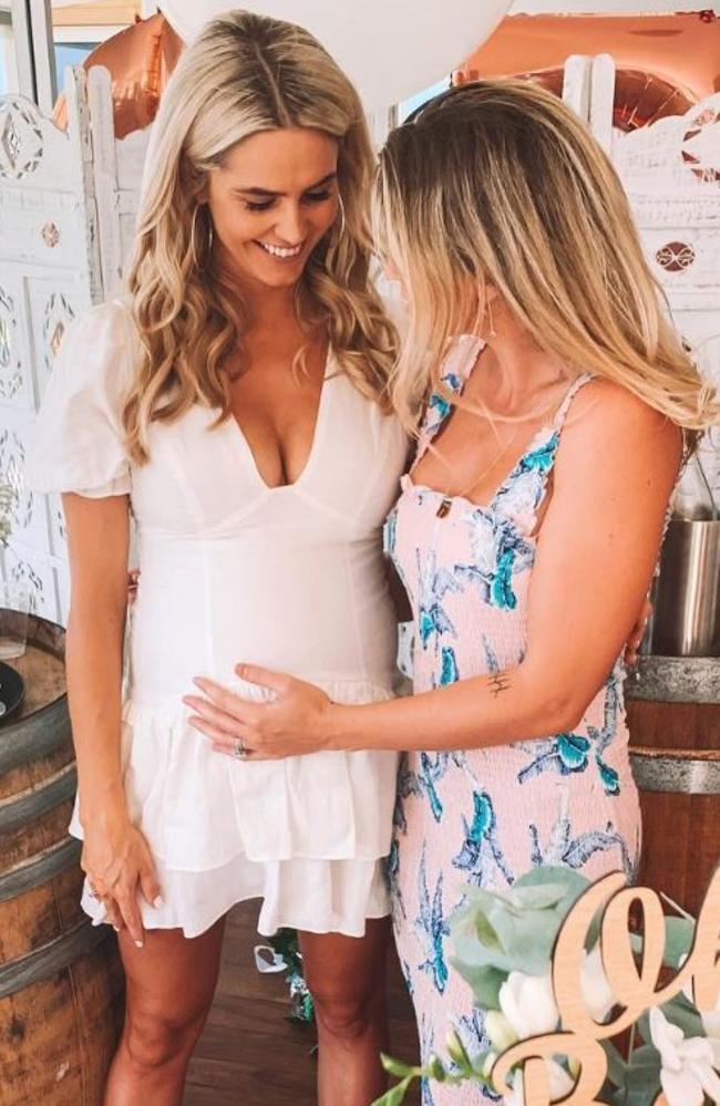 Jack de Belin's long-term girlfriend Alyce Taylor has been tagged on an Instagram post by Tariq Sims' wife Ashleigh. Picture: Instagram