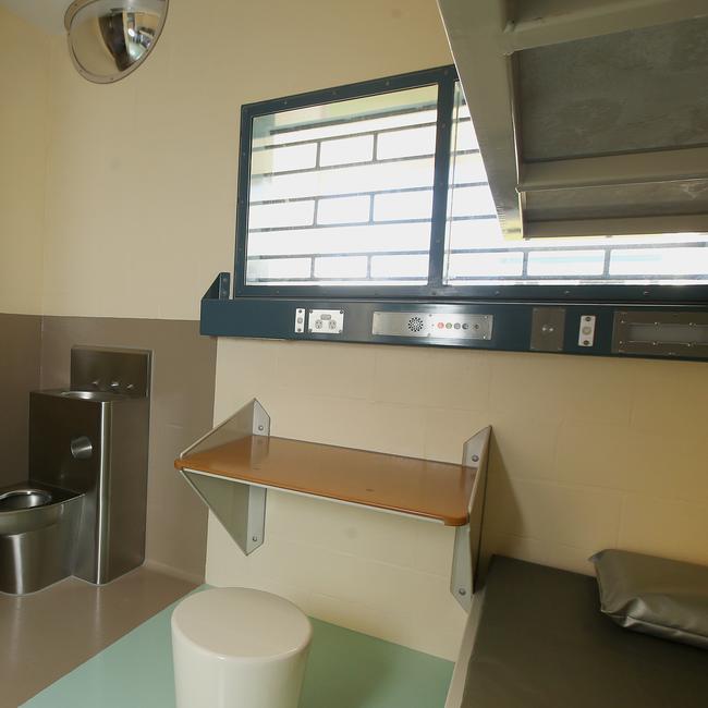 A prison cell at Borallon Correctional Centre in Brisbane. Picture: Jono Searle/AAP