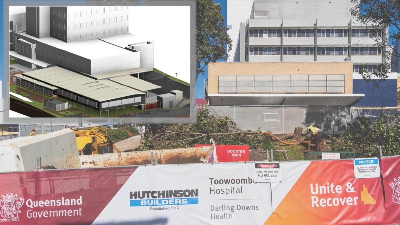 Work has started on an expansion of the Toowoomba Hospital's emergency department by Hutchinson Builders, with completion expected in November.