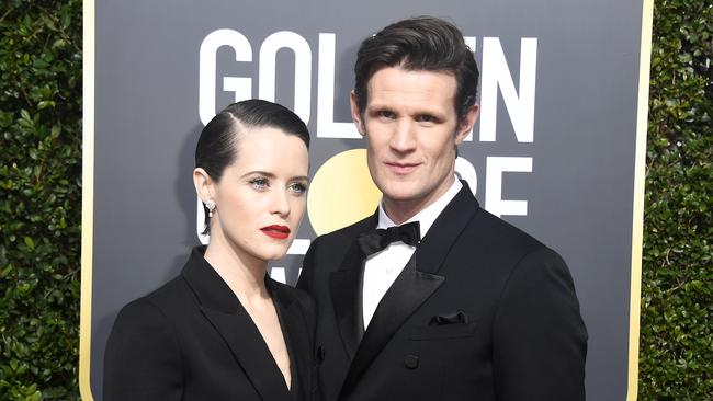 The Crown stars Claire Foy and Matt Smith. Picture: Getty Images