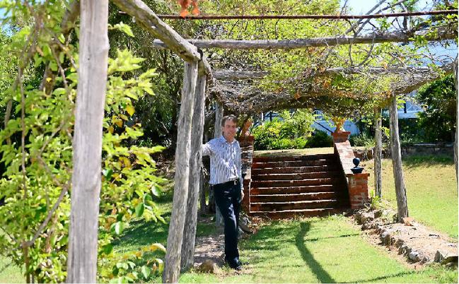 RARE OFFERING: The Professionals residential and commercial sales and leasing consultant Mark Molloy is selling a home on The Range which was built in the 1800s and is owned by the Anglican Church. The church’s Bishops and their families used to live in the home. Picture: Lisa Benoit Roklchruch