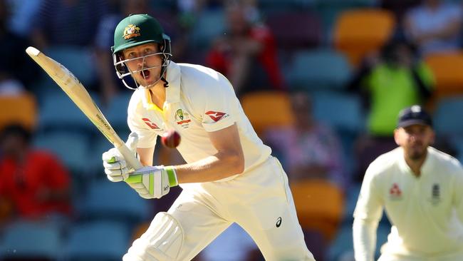 Test debutant Cameron Bancroft impressed with the bat yesterday.