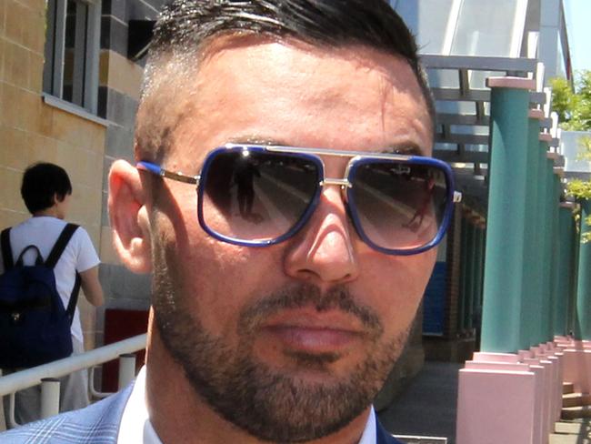 Former Auburn Deputy Mayor Salim Mehajer leaves the Burwood Local Court in Sydney, Thursday, December 14, 2017. (AAP Image/Ben Rushton) NO ARCHIVING