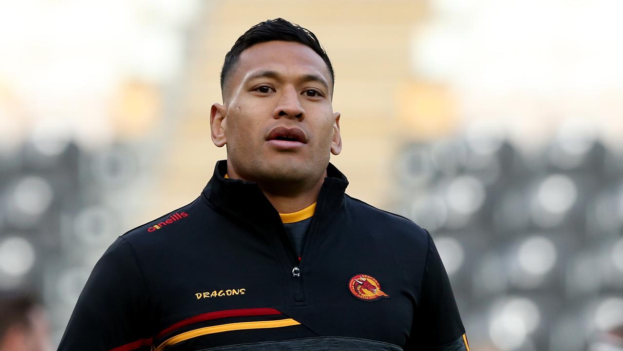 The Dragons have withdrawn interest in Israel Folau. (Photo by Nigel Roddis/Getty Images)