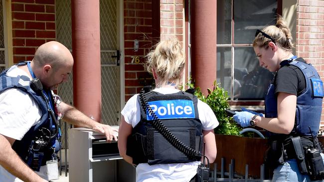 Police make a series of drug arrests in North Richmond. Picture: Tony Gough