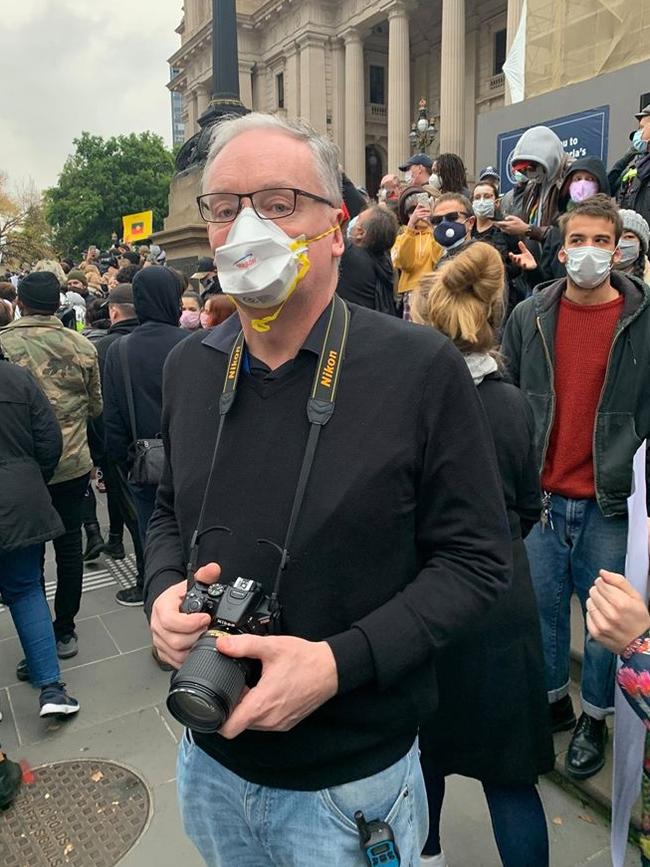 Liberal Democrats MP David Limbrick at the march.