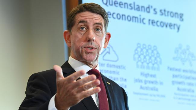 Queensland Treasurer Cameron Dick on Thursday. Picture: Dan Peled