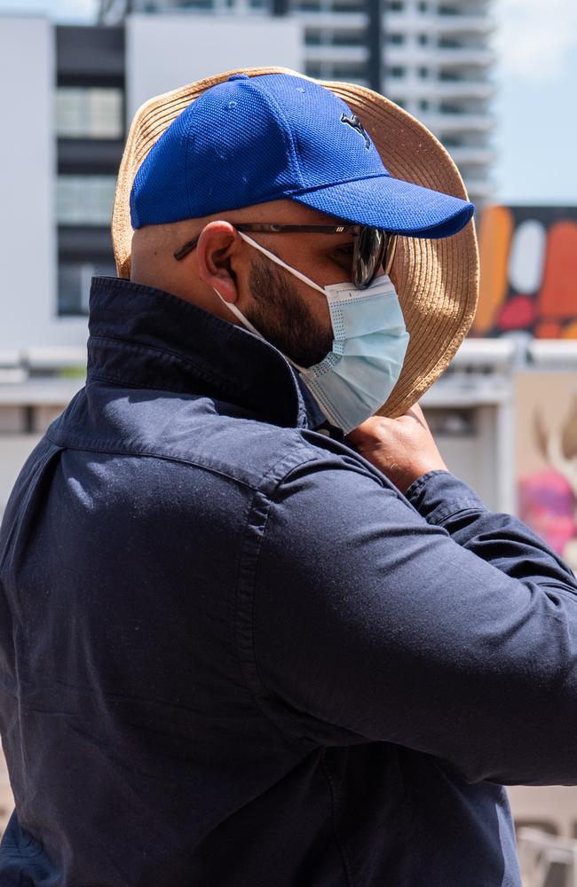 Adelaide truck driver Mohammed Tasleem Dean Tahir, 35, leaving Darwin Local Court after pleading guilty to an aggravated assault for slapping another man at Daly Waters Pub, 276km south of Katherine. Picture: Pema Tamang Pakhrin