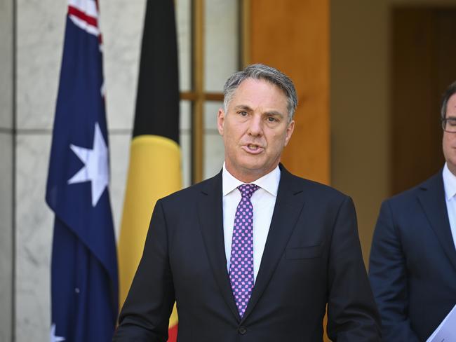 Defence Minister Richard Marles said the Australian Defence Force was ‘ready’ to be deployed to Queensland. Picture: NewsWire / Martin Ollman