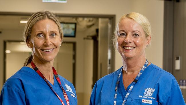 Compassion and patience are at the heart of our Clinical nurse consultants Kim Lappin and Sue Wentworth, mental health nurses. Picture: Jerad Williams