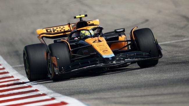 Lando Norris was the early leader in Austin. Picture: Getty