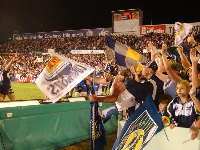 Mad Dog in the crowd after the game. Pic Evan Morgan