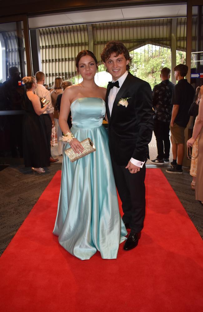 Harriette Larner and Noah Simpson at the Suncoast Christian College formal 2024.