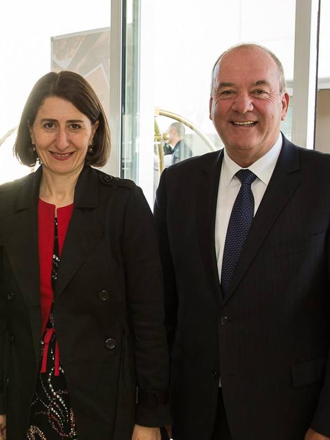 Gladys Berejiklian and Daryl Maguire in 2017. Picture: Facebook