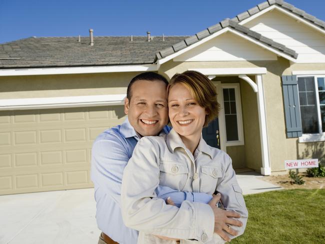 Couple with New House; home loan generic