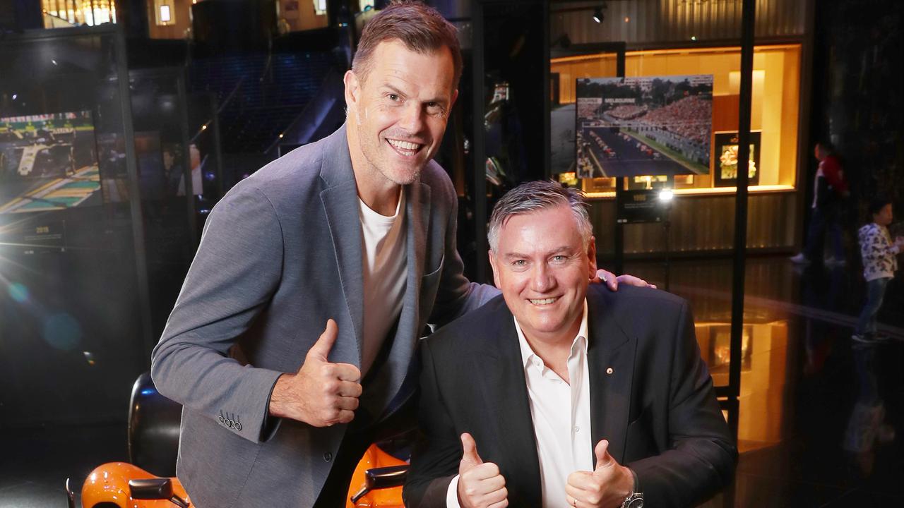 Eddie McGuire and Luke Darcy are leaving Triple M’s Hot Breakfast. Picture: David Crosling