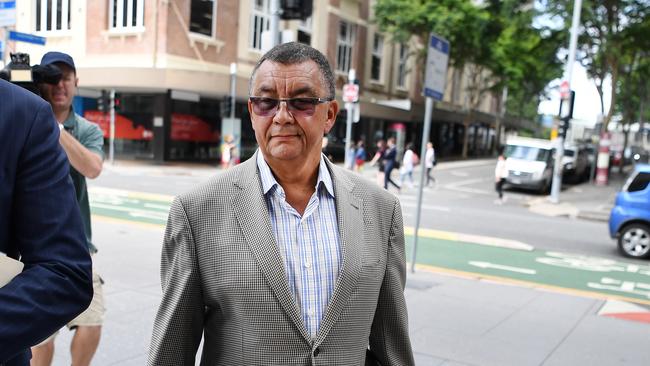 Claude Walker arrives at the District Court in Brisbane this morning. Picture: Dan Peled/AAP