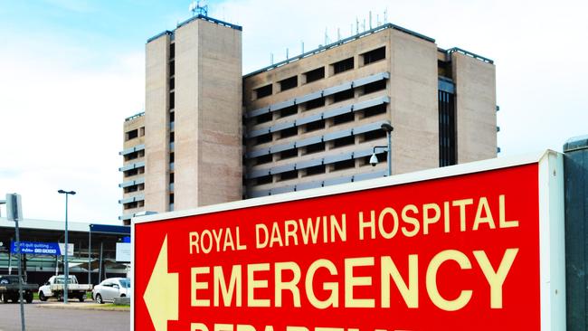 Royal Darwin Hospital (RDH) in Darwin's northern suburbs (Tiwi). Emergency Department sign.